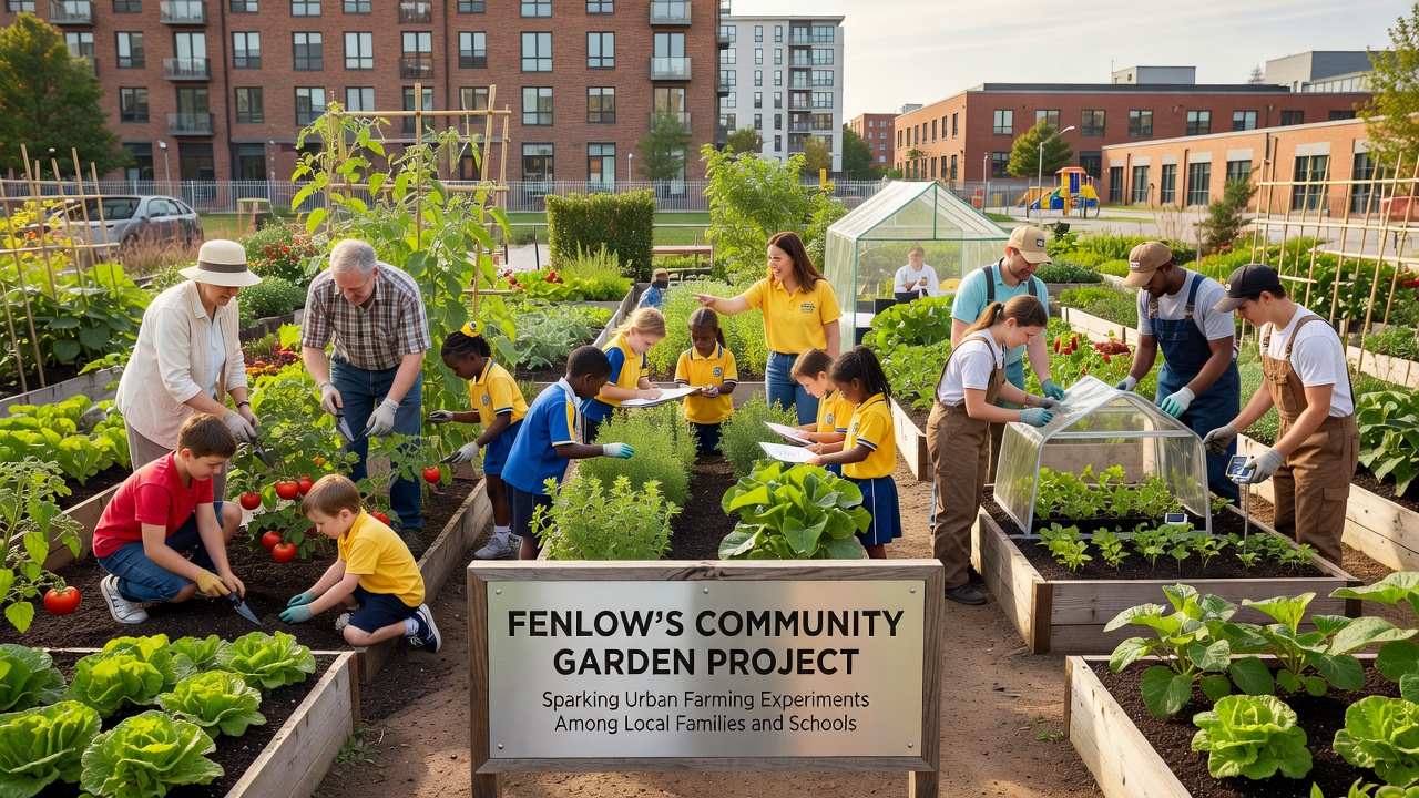 Fenlow's Community Garden Project Sparks Urban Farming Experiments Among Local Families and Schools